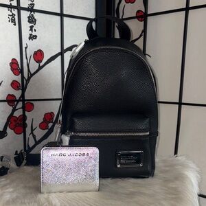 Marc Jacobs Backpack/Snap Closure Wallet 2pc Set